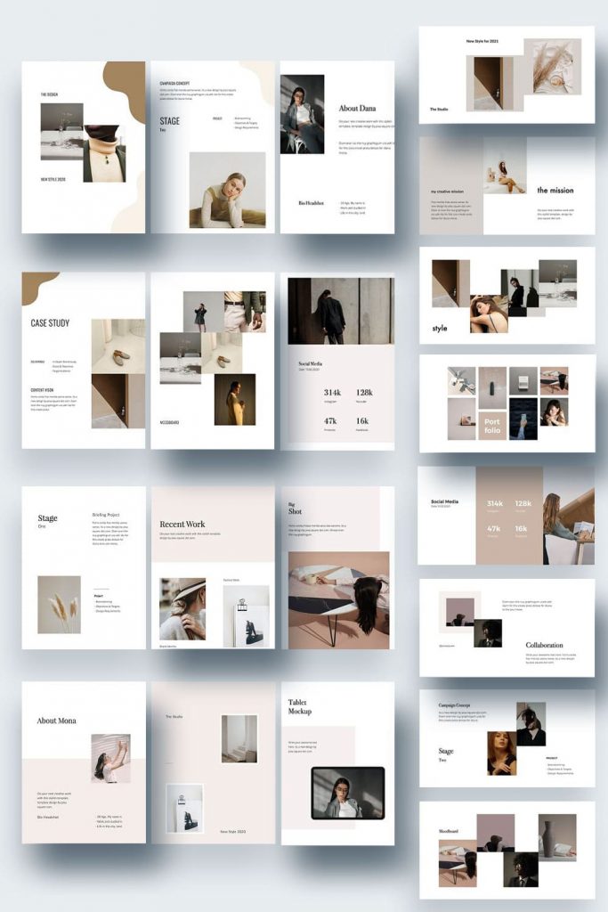 Keynote Media/Press Kit Bundle by MasterBundles Pinterest Collage Image.
