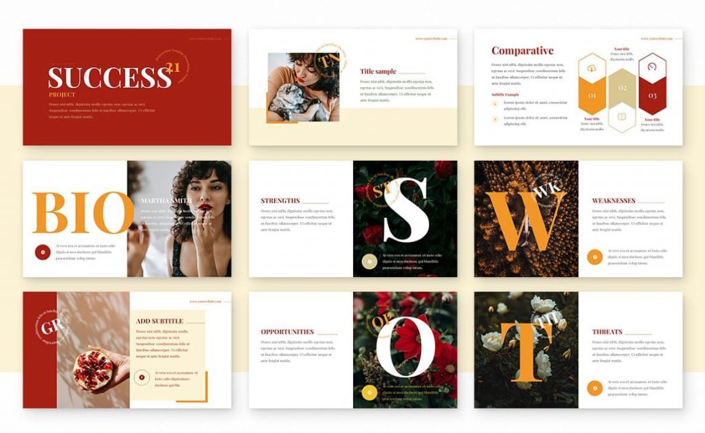 Ginger January Powerpoint Templates | Master Bundles