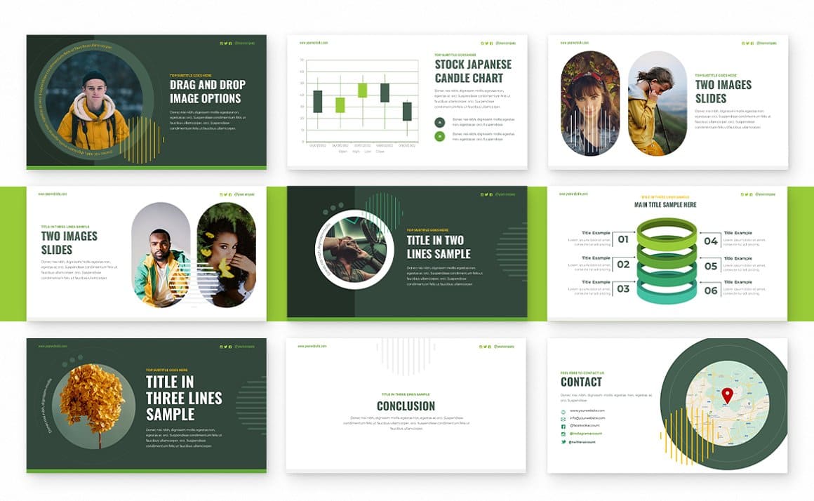 Magnitude Forest Powerpoint Template | Master Bundles