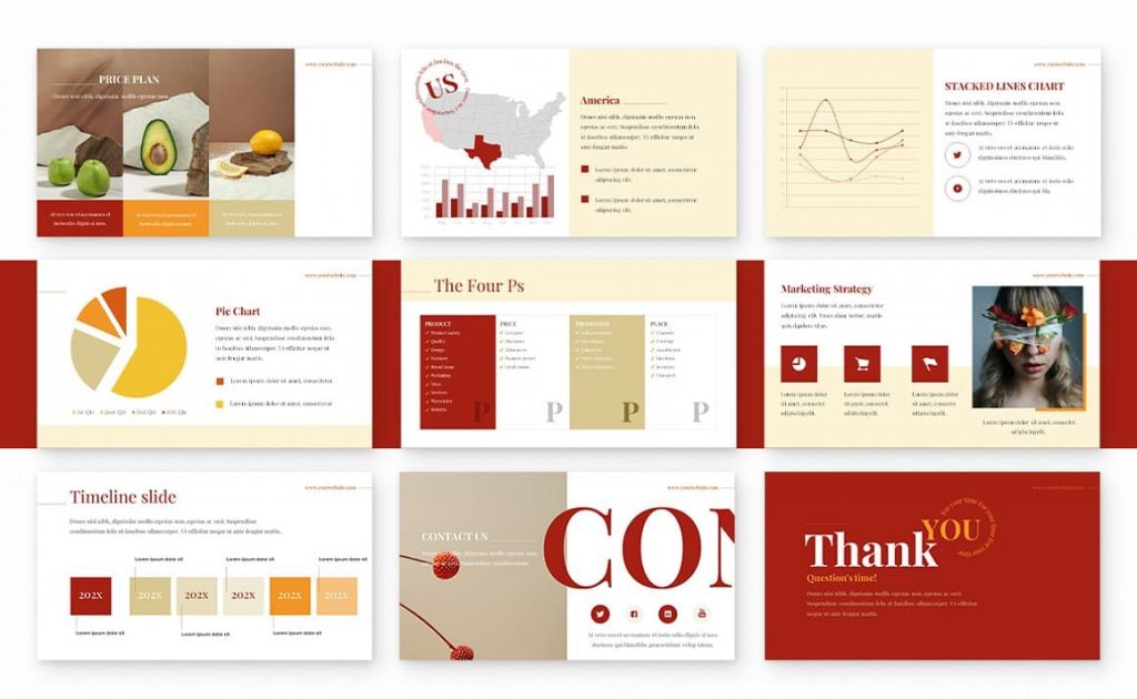 Ginger January Powerpoint Templates | Master Bundles