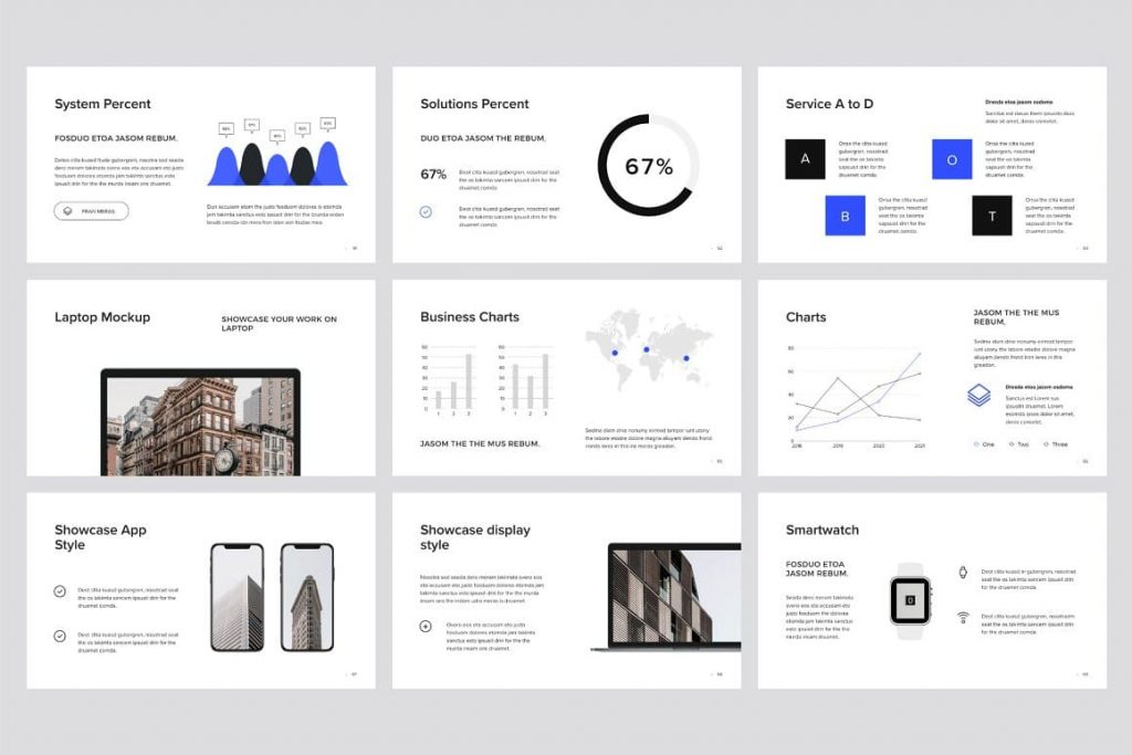 MURO ​​Charts and Graphs - Powerpoint Template.