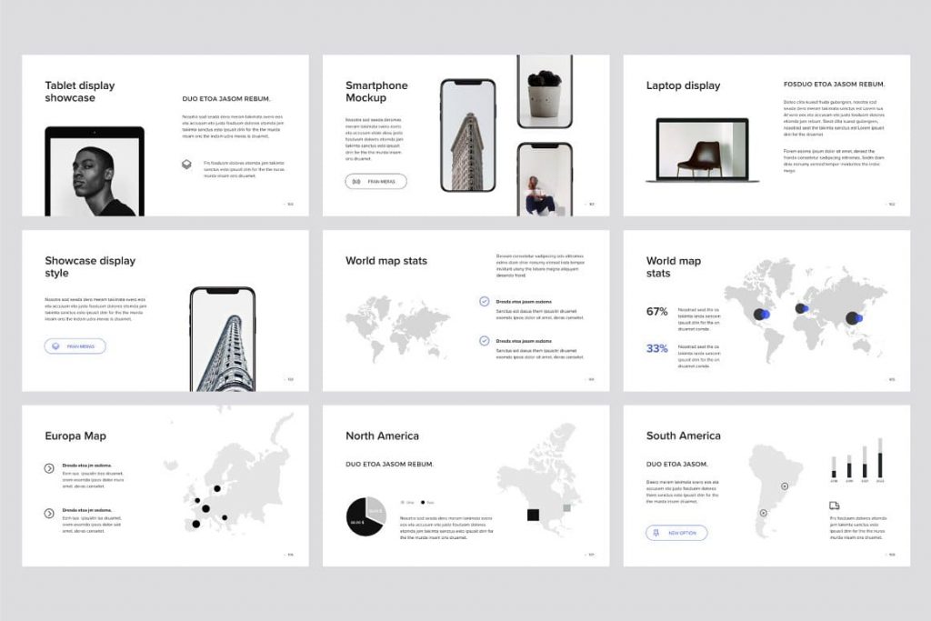 Map Slides for MURO - Powerpoint Template.