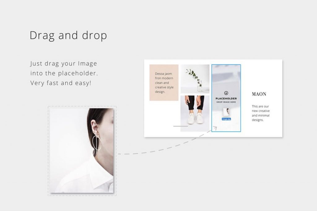 Simple drag and drop MAON - Powerpoint Template.