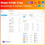 Rider HTML Free - Bootstrap 5 Admin Theme cover image.