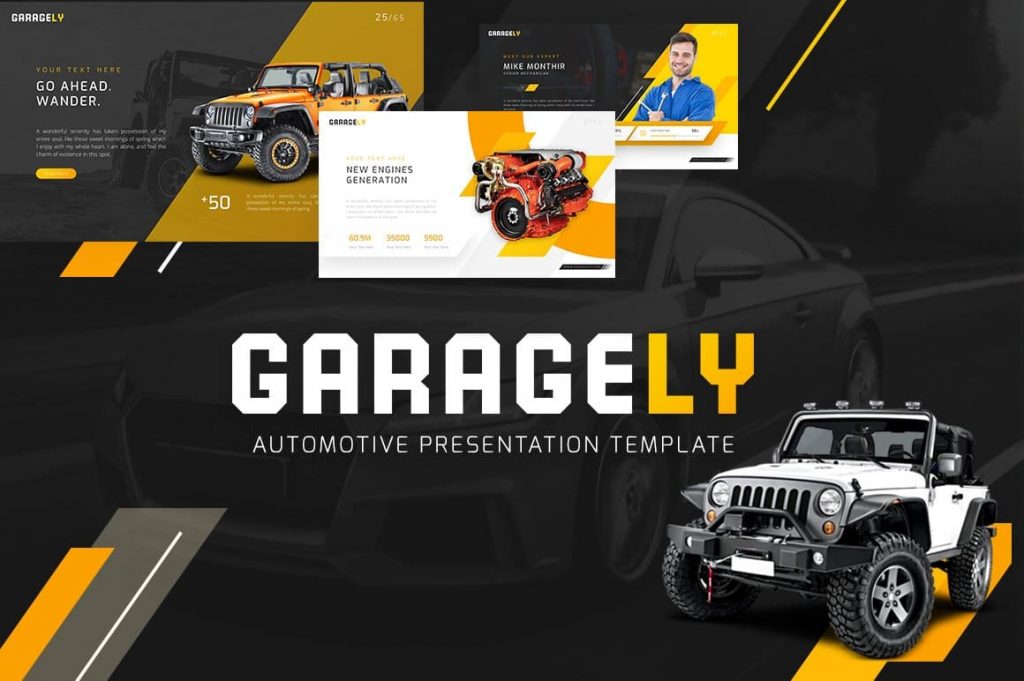 Cover for Garagely Automotive Presentation.