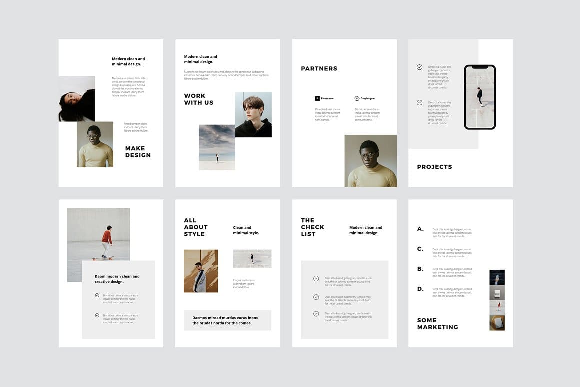 MODEN - Powerpoint Vertical Template – MasterBundles