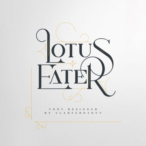 Lotus Eater Vintage Font Family cover images.