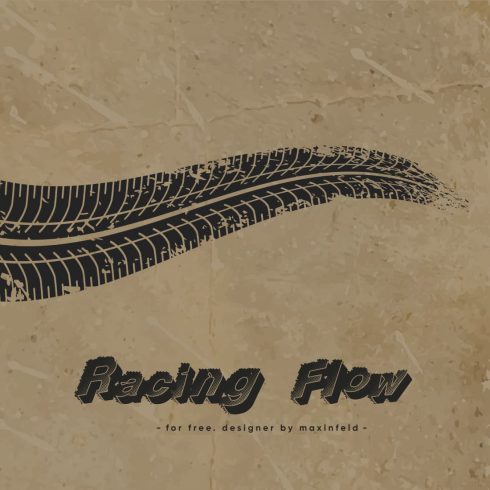 Racing Font Free Main Cover by MasterBundles.