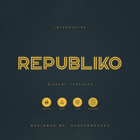 Republiko – Display Typeface cover image.