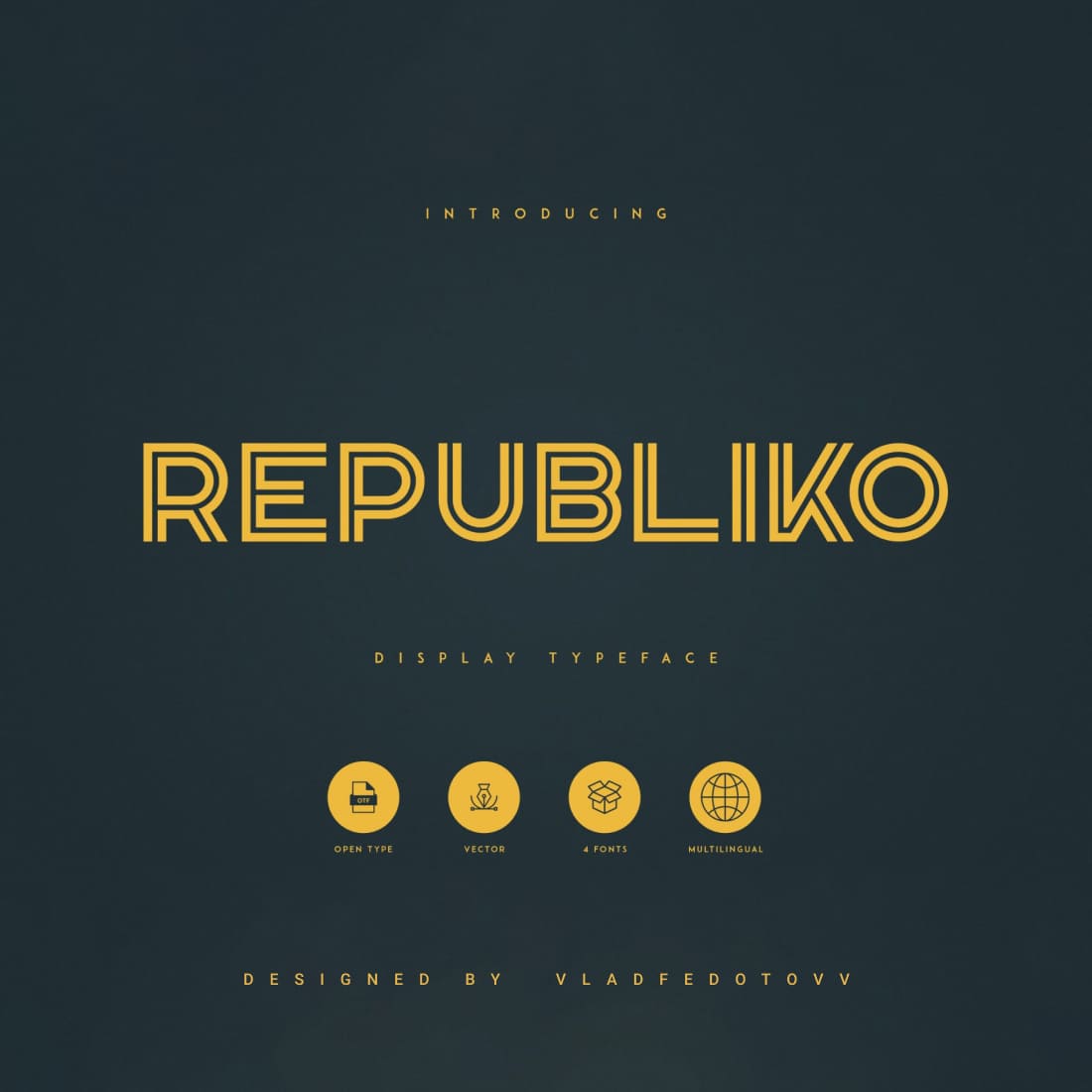 Republiko – Display Typeface cover image.