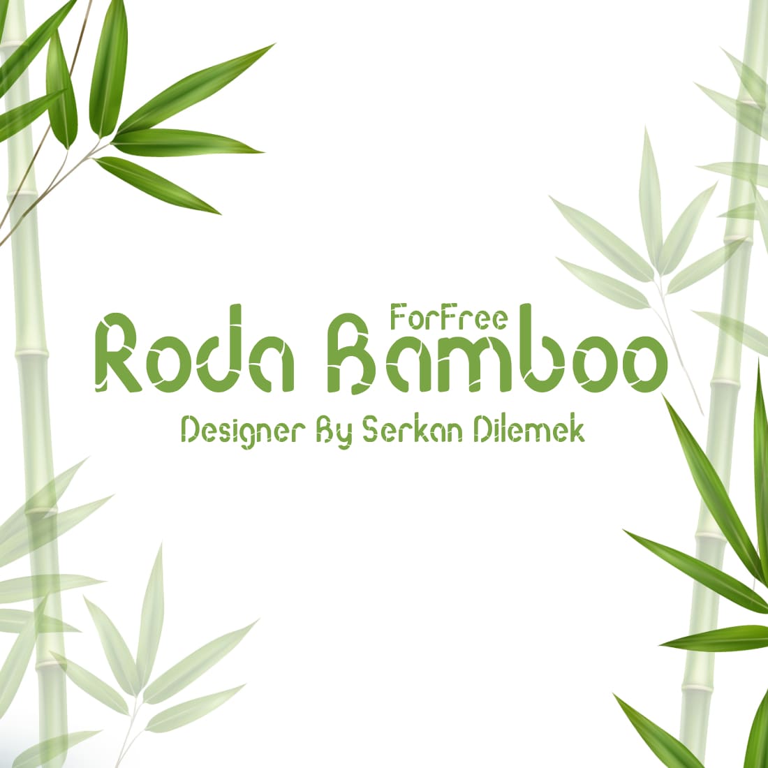 Free Bamboo Font Main Cover.