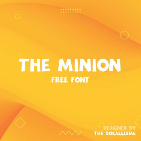 Minions Font Free Main Cover.