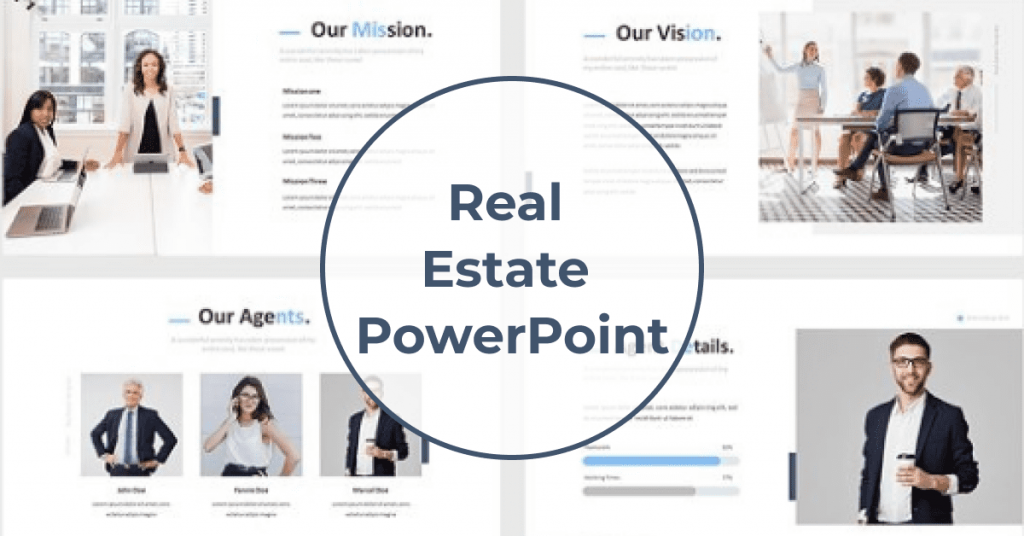 Real Estate Powerpoint Template by MasterBundles Facebook Collage Image.