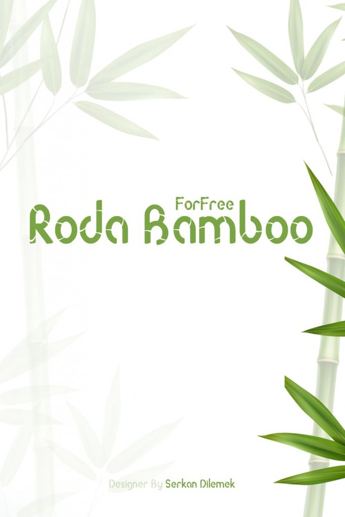 Free Bamboo Font Pinterest Collage Preview.