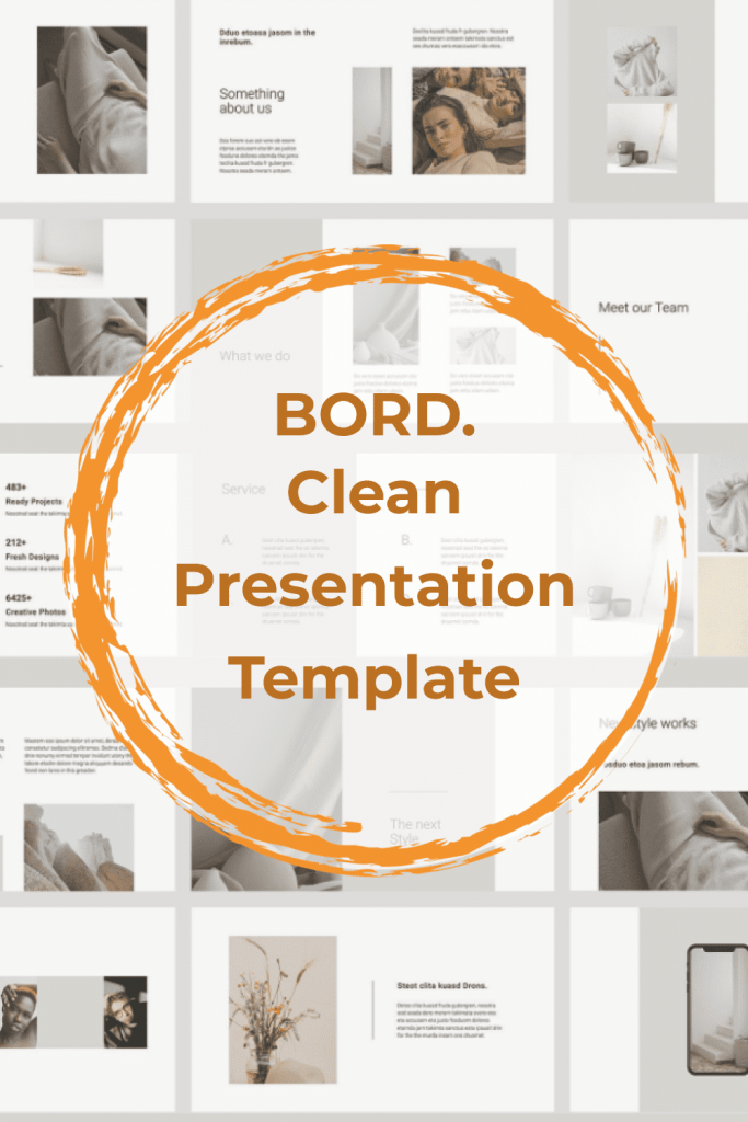 BORD Google Slides Template by MasterBundles Pinterest Collage Image.