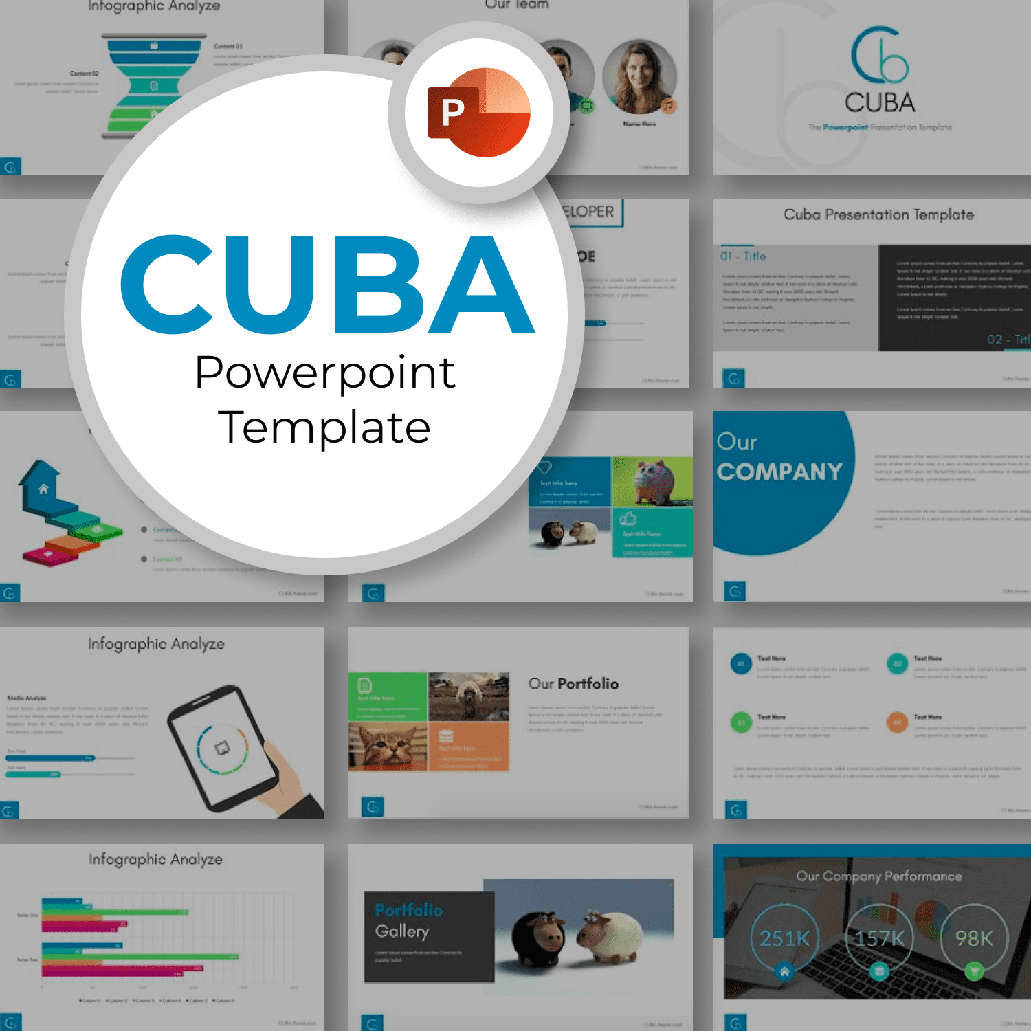 Cuba - Powerpoint Template by MasterBundles.