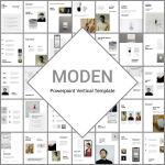 MODEN - Powerpoint Vertical Template by MasterBundles.