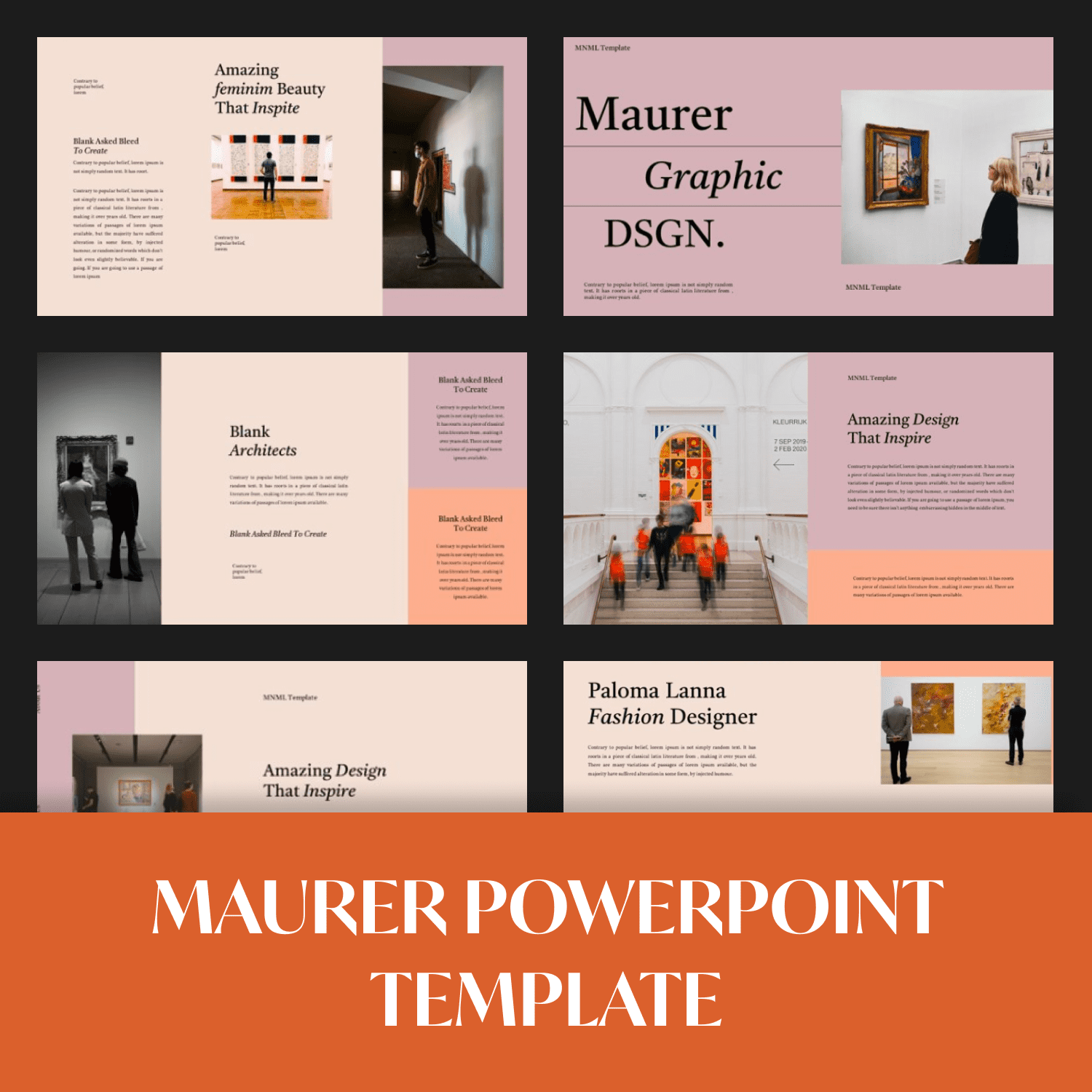 Maurer Powerpoint Templatee by MasterBundles preview mockup image.
