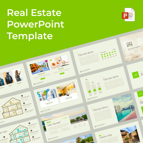 1 Real Estate PowerPoint Template 1500х1500