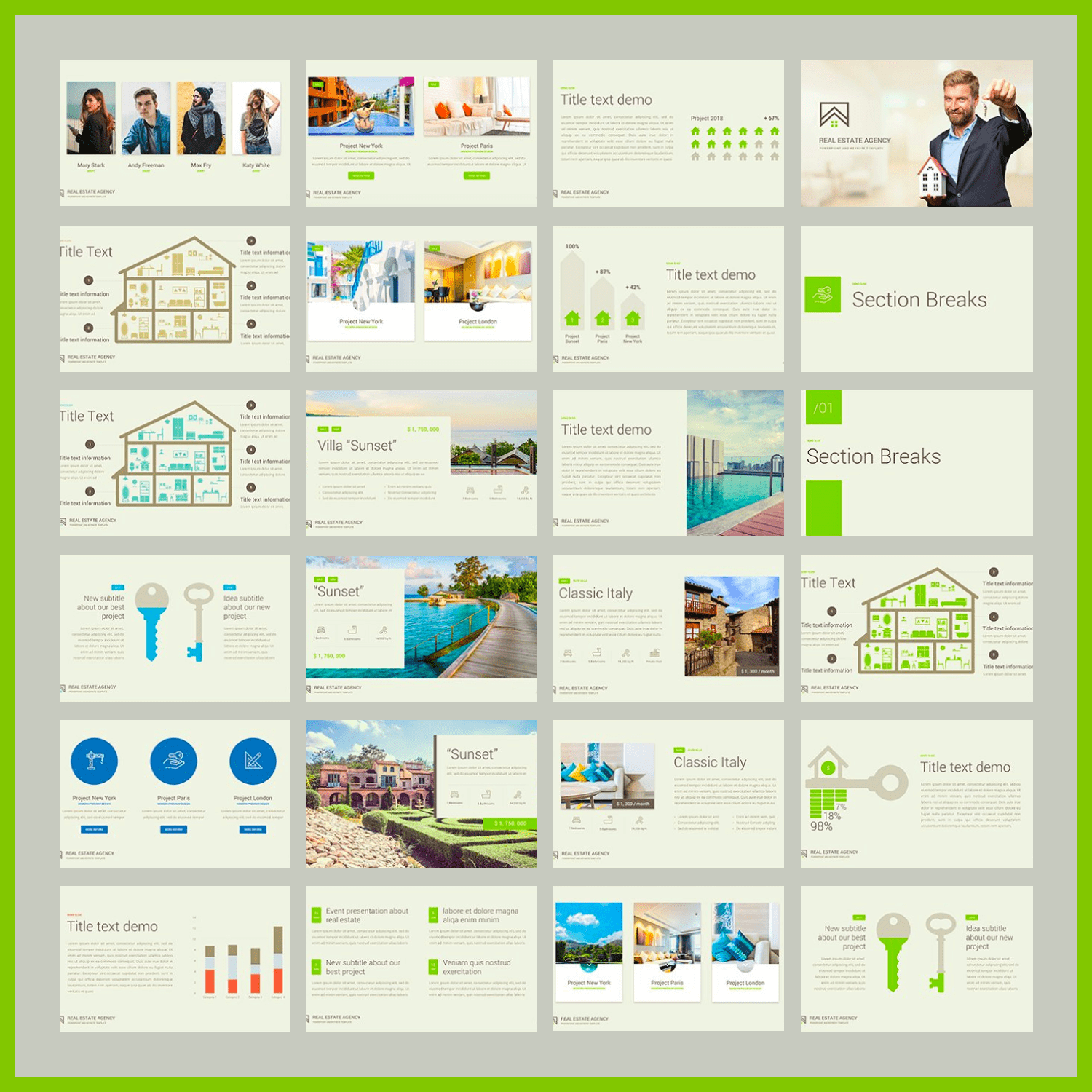 Real Estate PowerPoint Template.