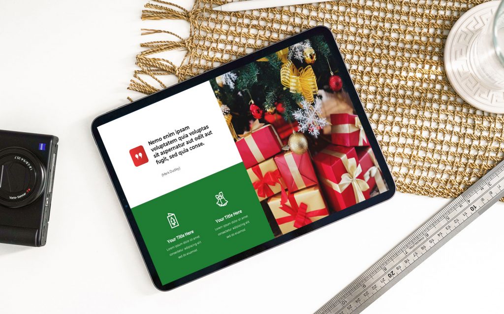 Merry Christmas Powerpoint Presentation Template – MasterBundles