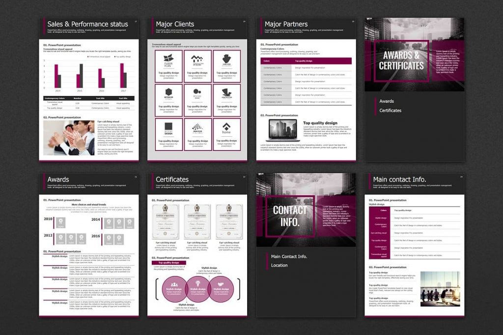 26 slides Road PowerPoint Template Vertical.