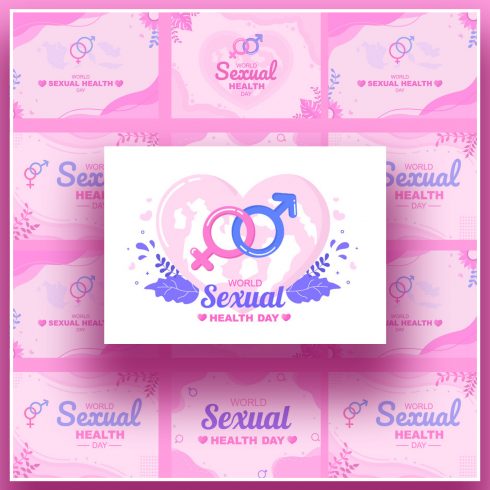 22 World Sexual Health Day Background Illustrations preview image.