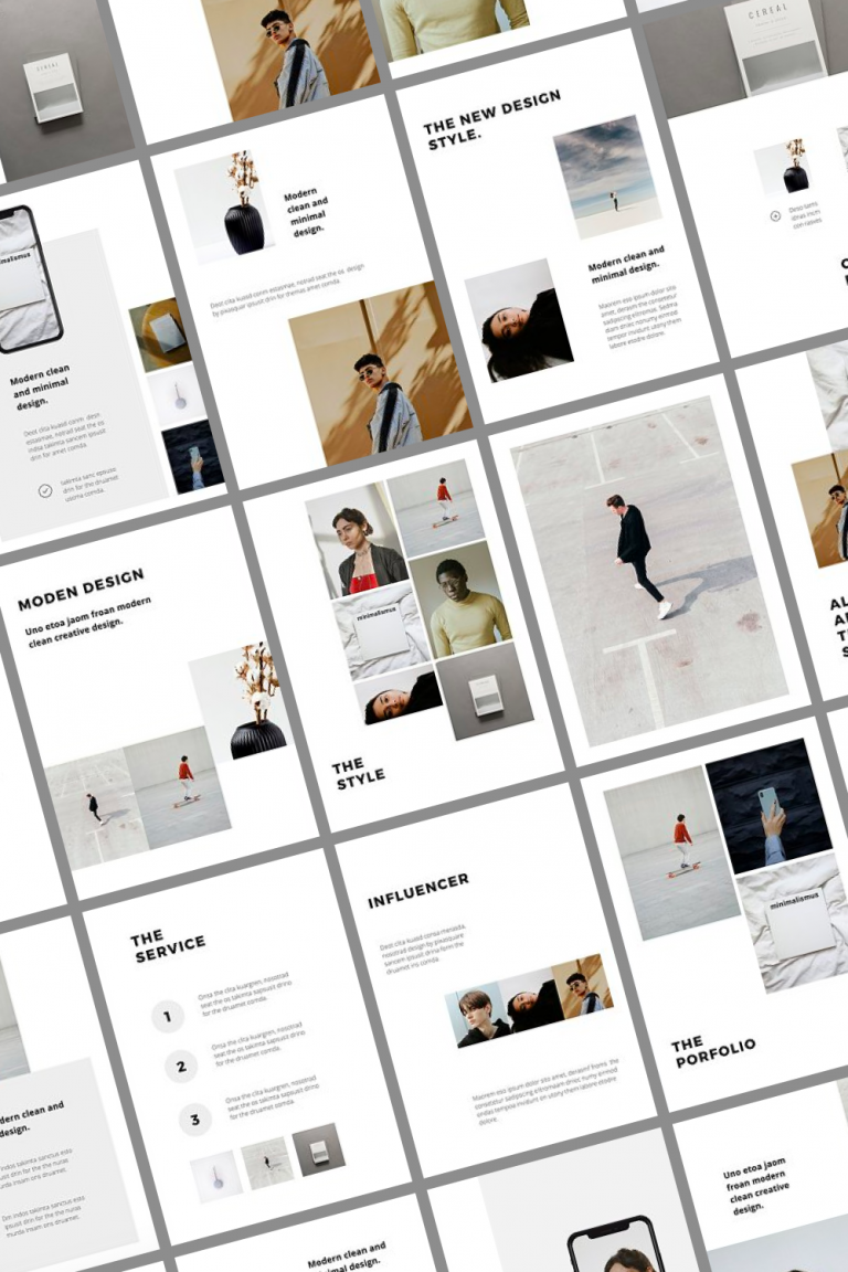 MODEN - Powerpoint Vertical Template – MasterBundles