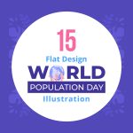 15 World Population Day Illustrations previews image.