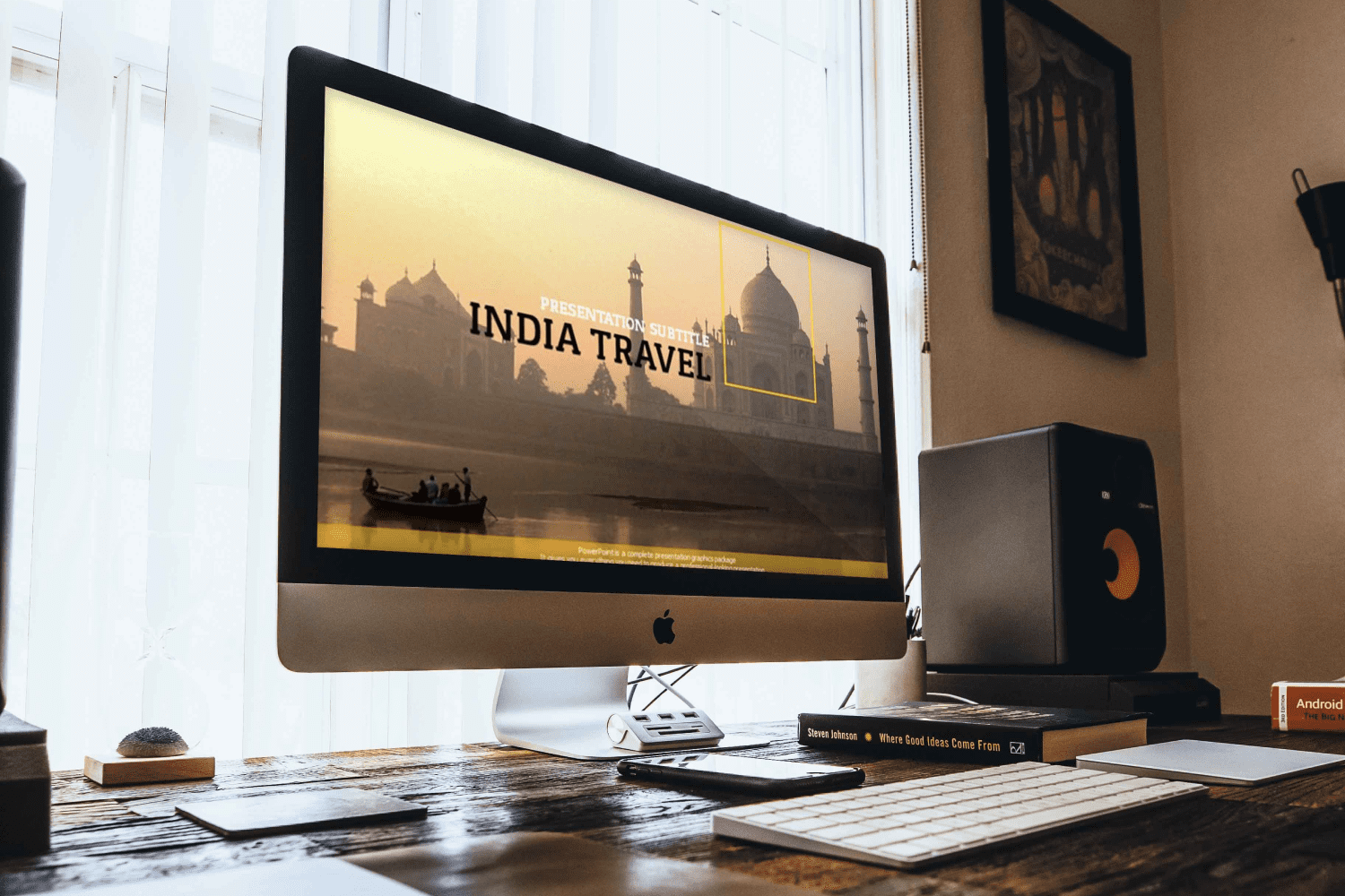 INDIA TRAVEL PowerPoint Presentation by MasterBundles Desktop preview mockup image.
