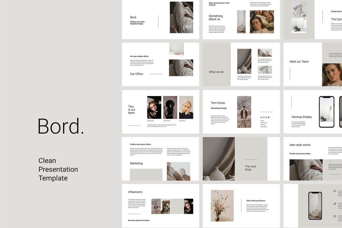 Neutral Google Slides BORD - Neutral Google Slides Template – MasterBundles