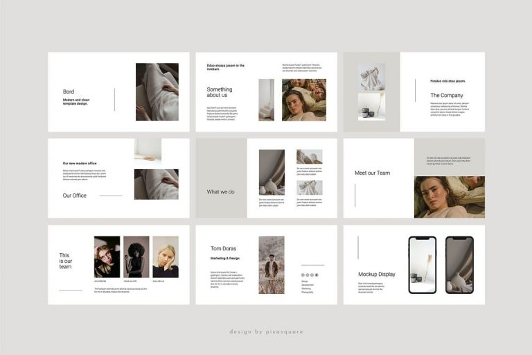 BORD - Neutral Google Slides Template – MasterBundles