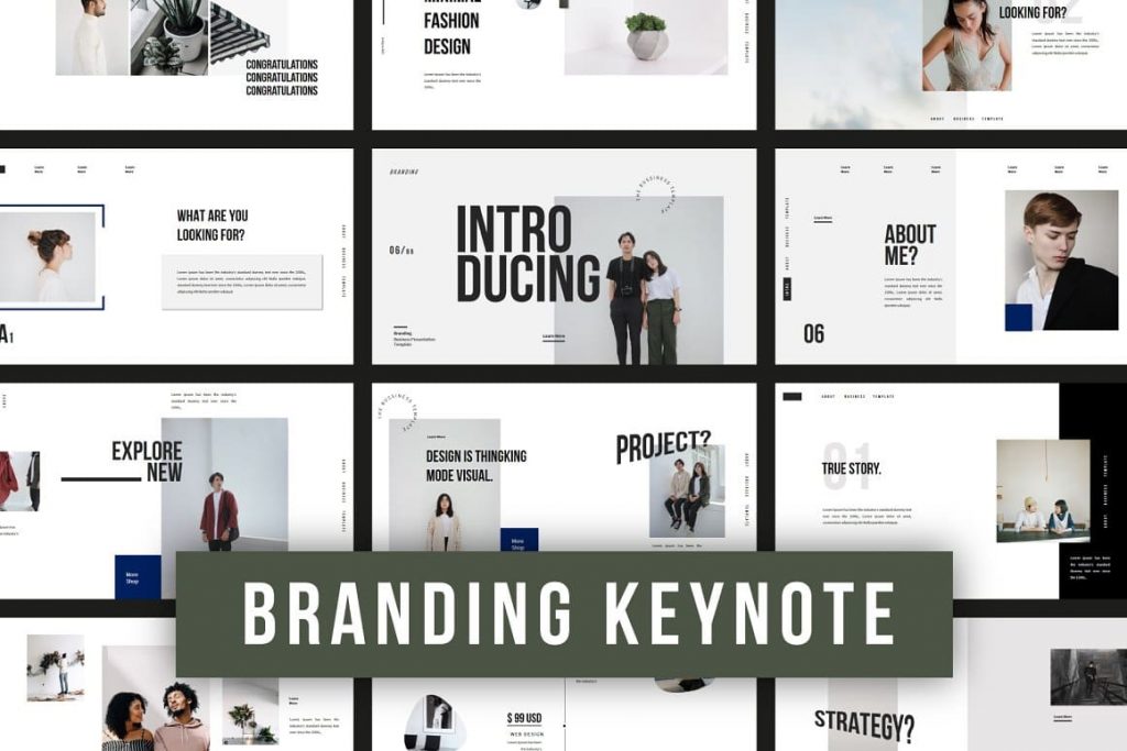 Introductory slides Branding Keynote Template.