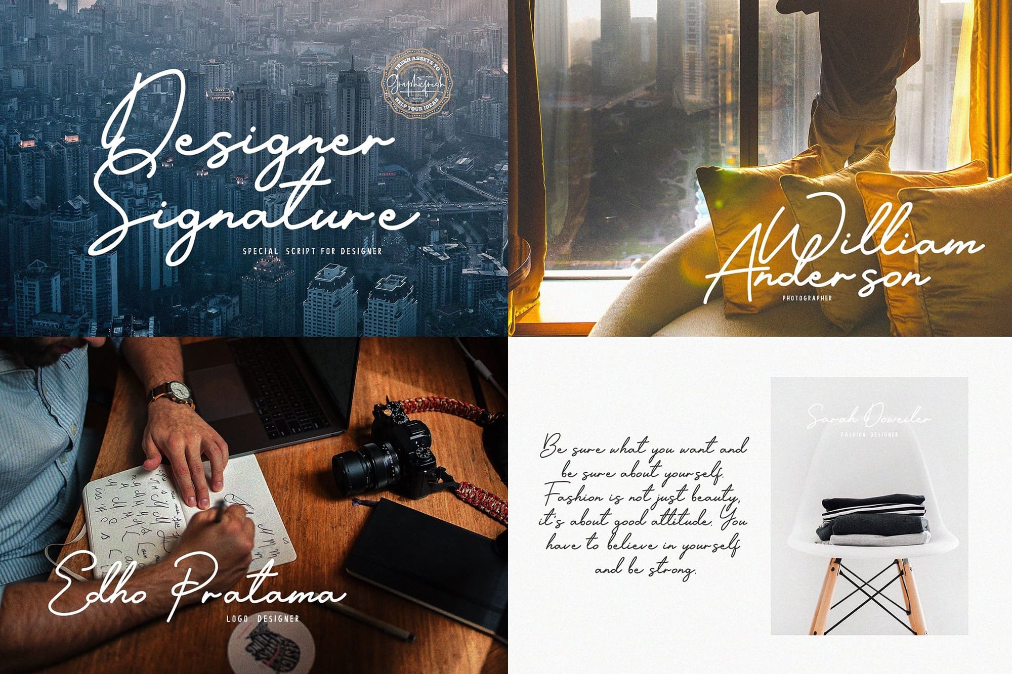 Designer Signature Font.