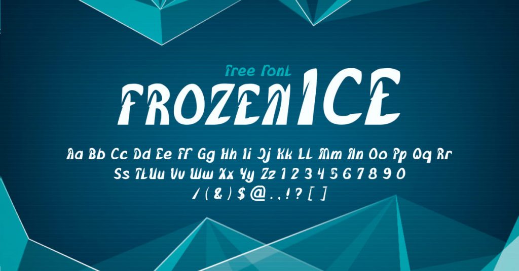 Free Frozen Font Facebook Collage Image by MasterBundles.