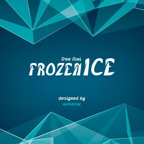 Free Frozen Font Main Cover MasterBundles.