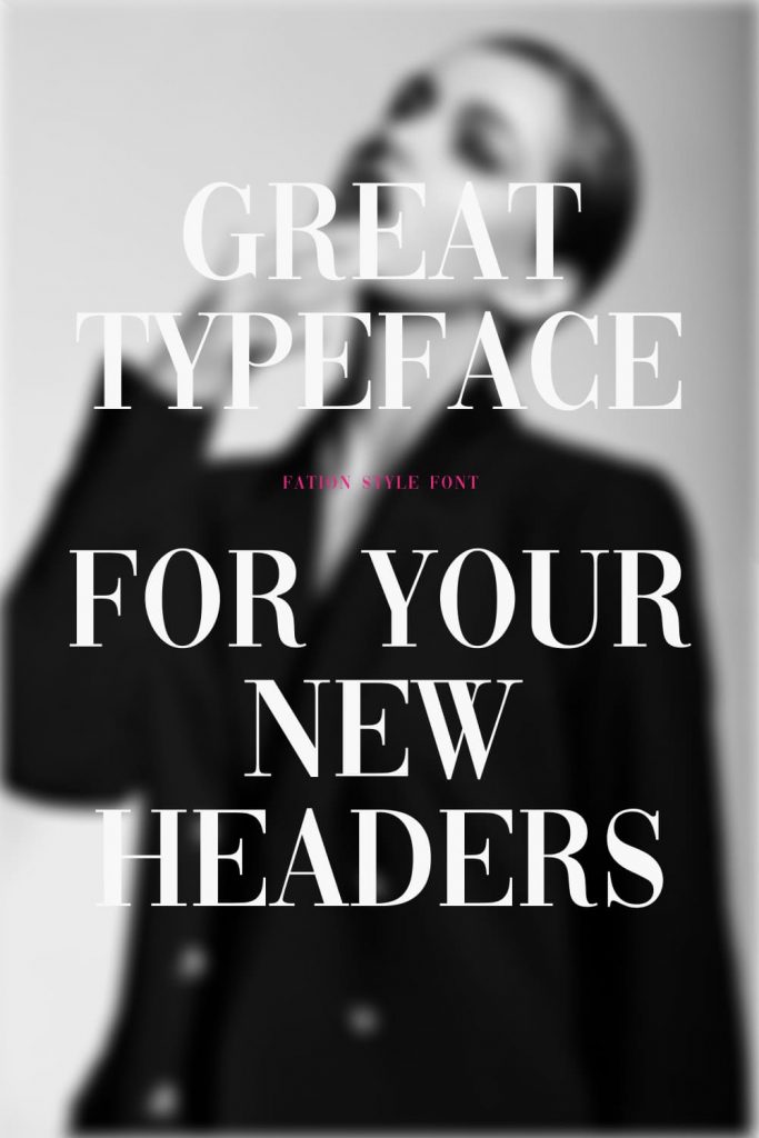 Free Vogue Font Pinterest Example Phrase by MasterBundles.