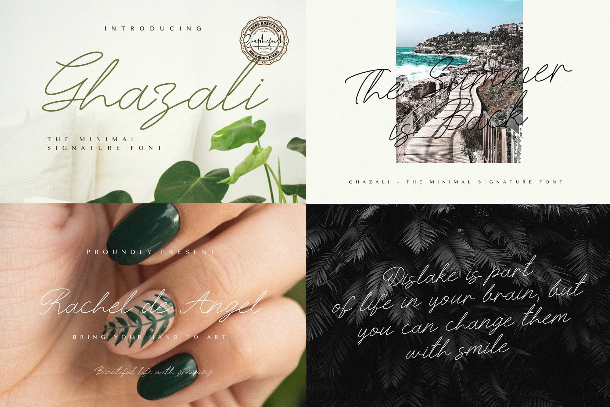 Ghazali - The Minimal Signature Font.