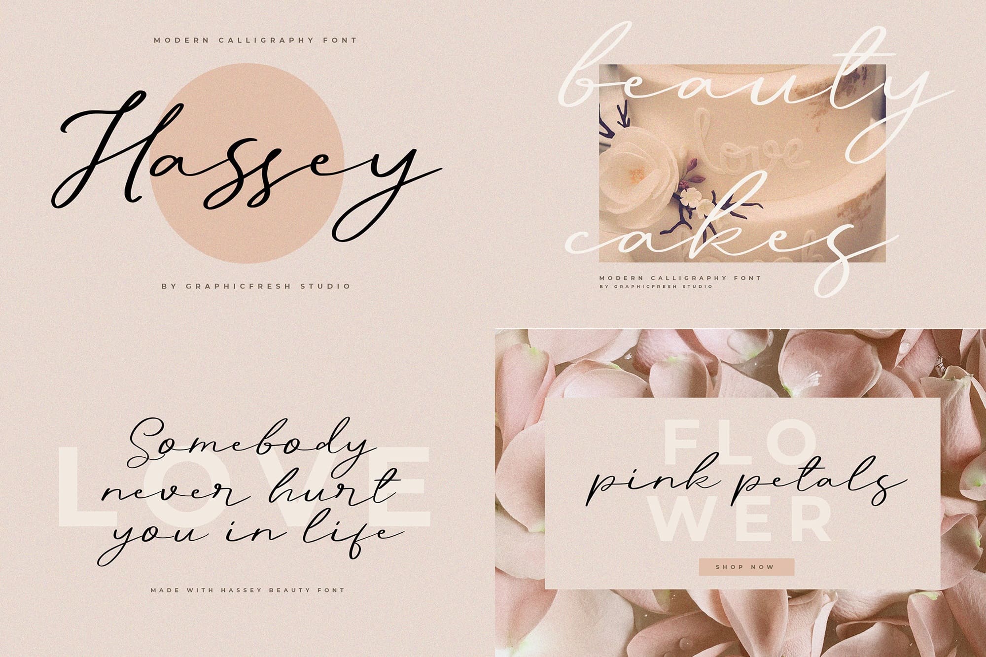 Hassey - A Modern Calligraphy Font.