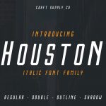 Houston Italic Font Family Main Cover.