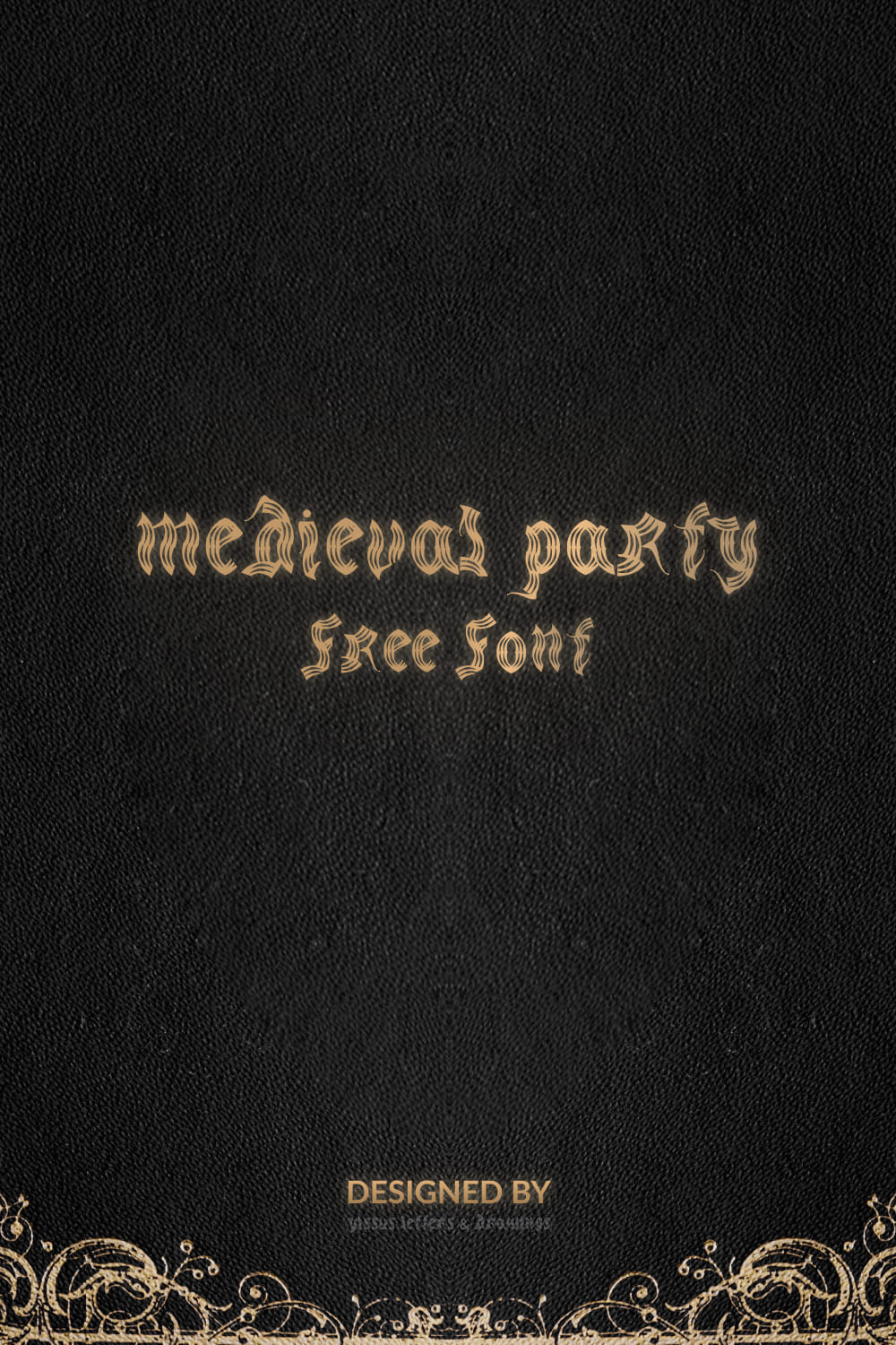 Medieval Font Free Pinterest Preview by MasterBundles.