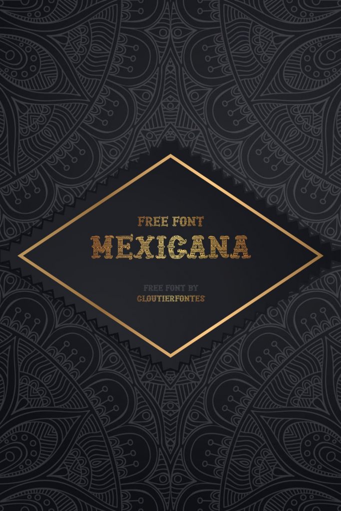 Mexican Font Free Pinterest Preview by MasterBundles.