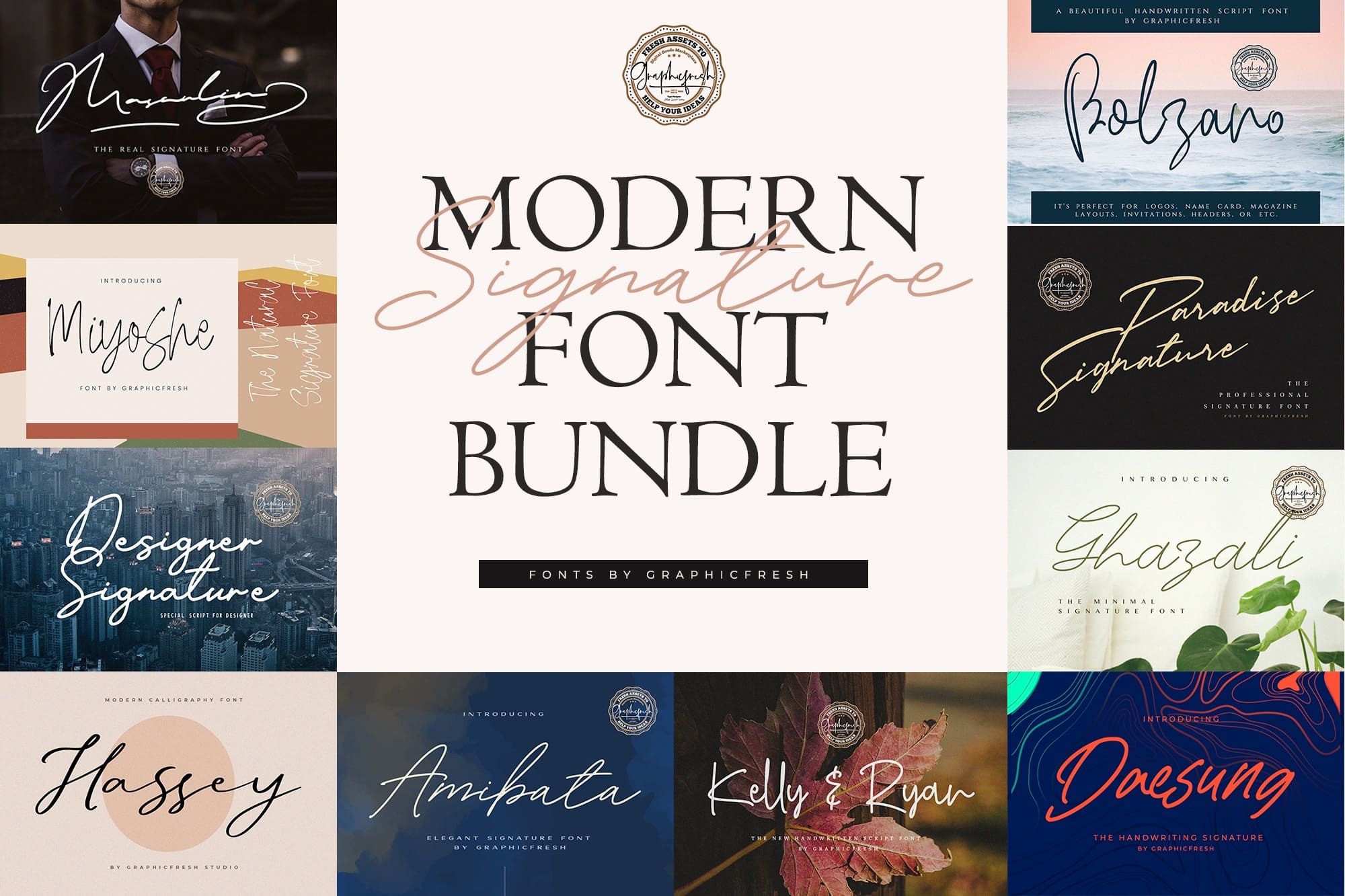 The Modern Signature Font Bundle – MasterBundles