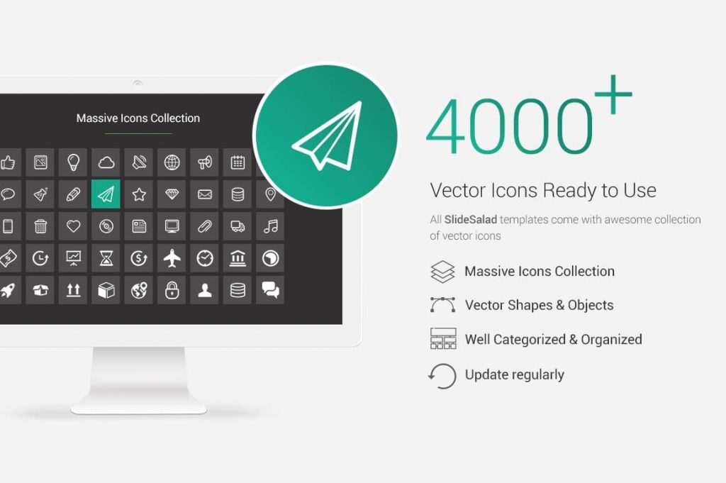 4000+ Vector Icons Real Estate PowerPoint Template.
