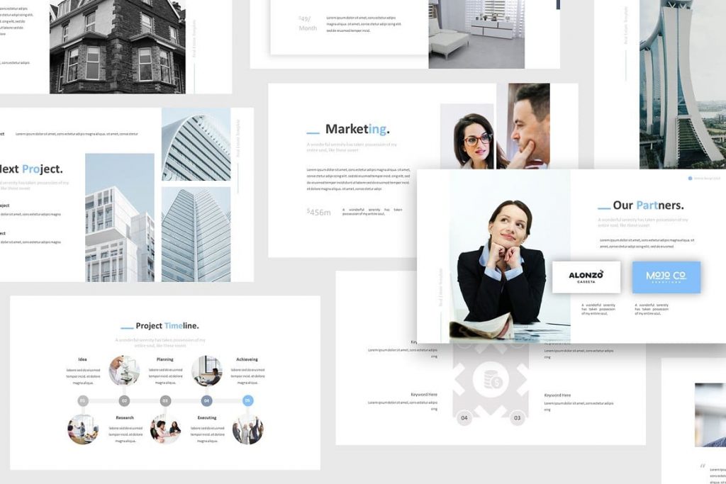Sample Slides Real Estate Powerpoint Template.