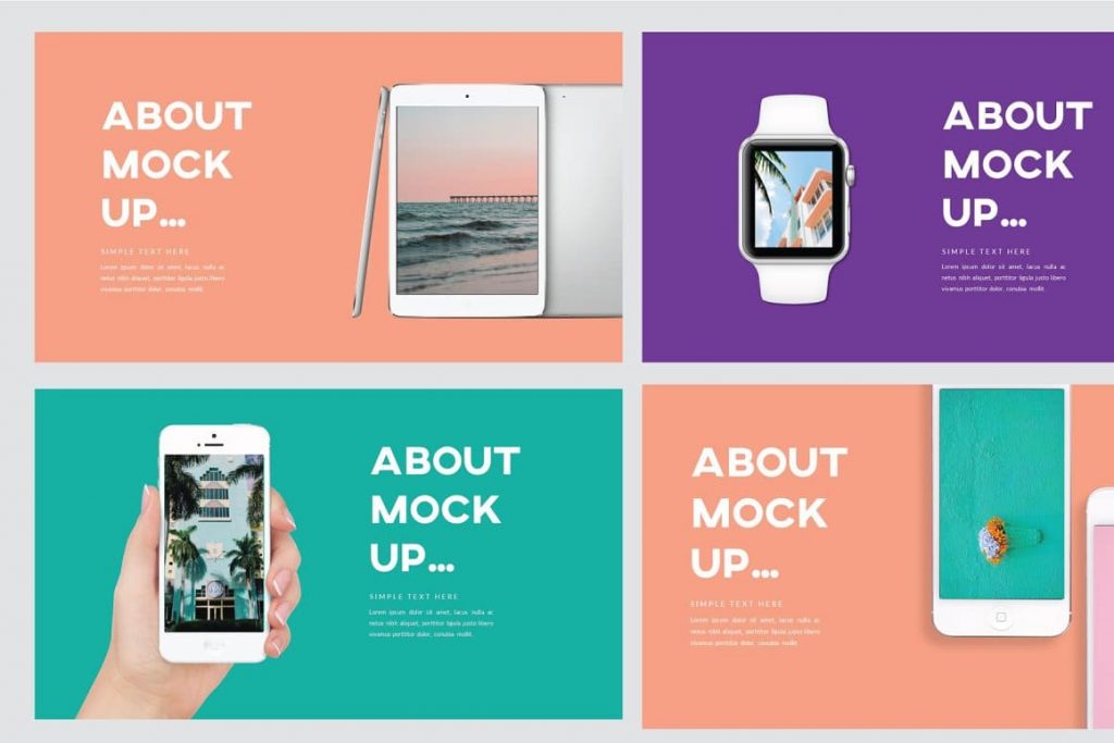 Device Mockup Refresh Powerpoint Template.