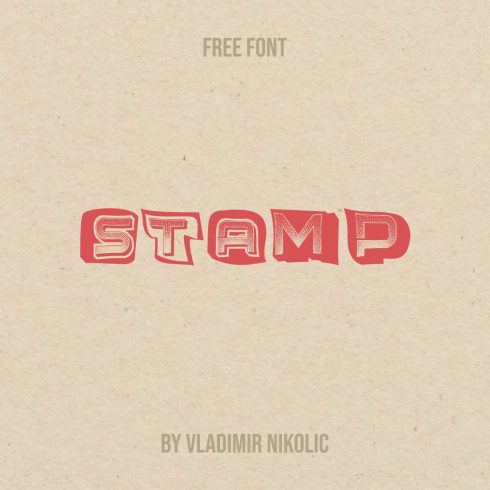 Stamp Font Free Main Cover.