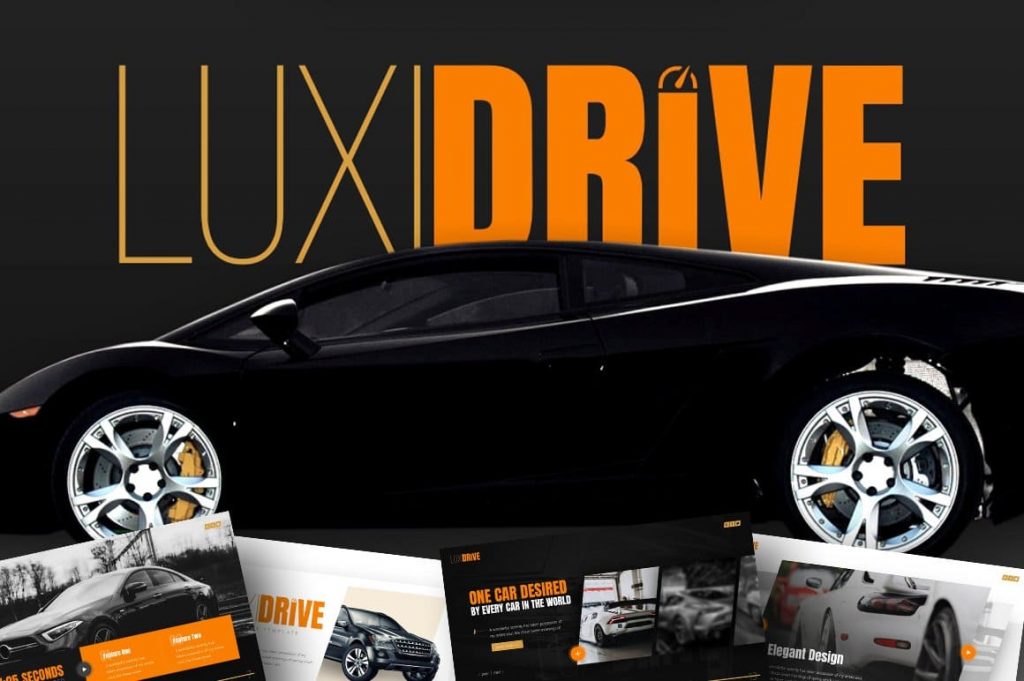 Cover of Luxidrive Automotive Presentation.