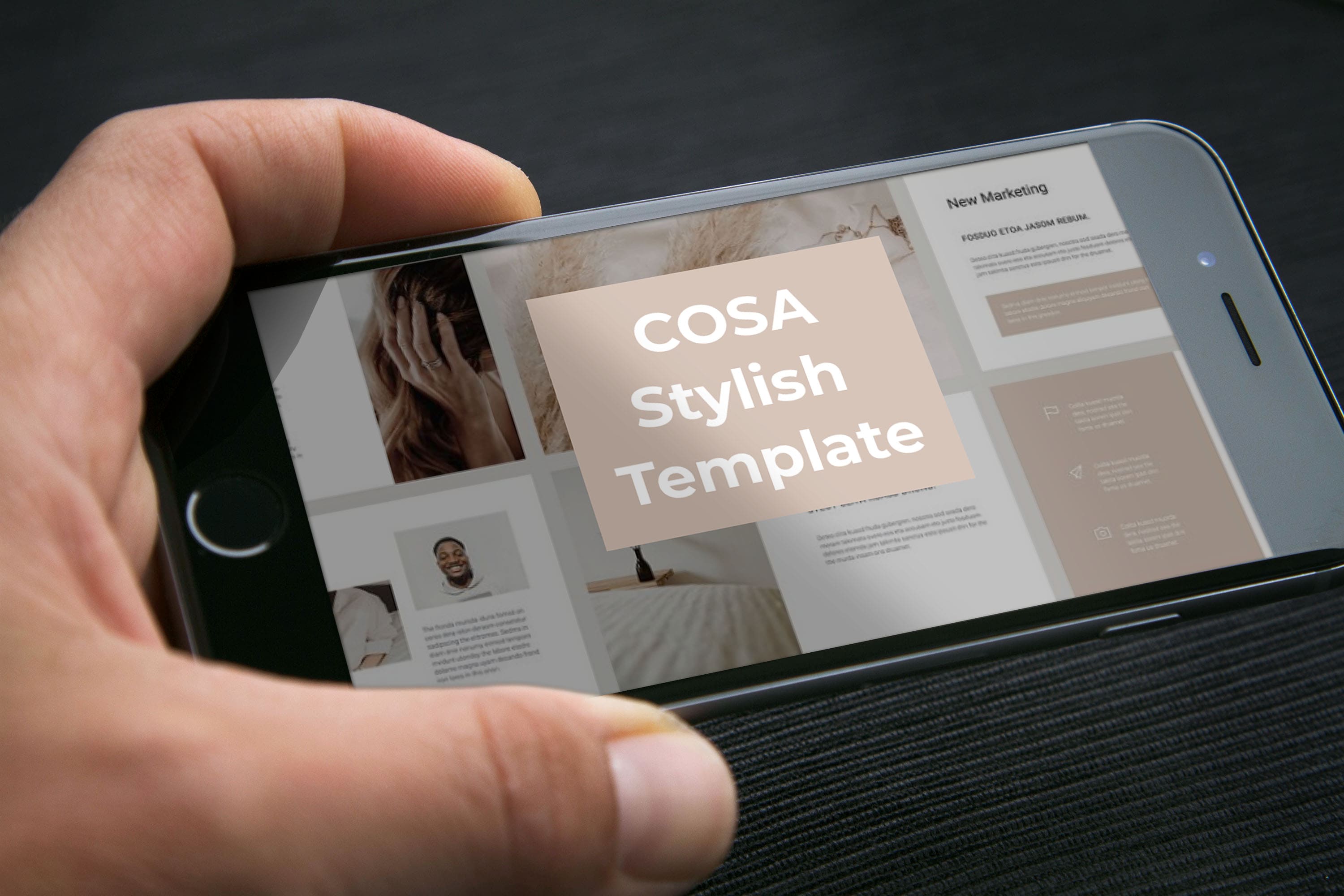 Mobile option of COSA - Keynote Style Template.