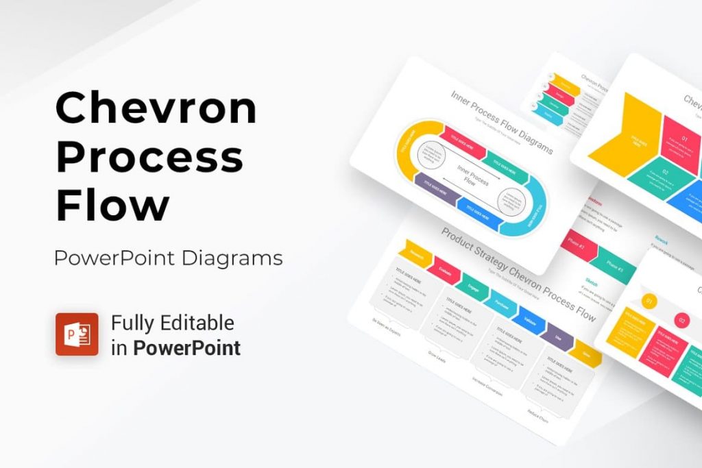 Chevron Process Flow PowerPoint cover.
